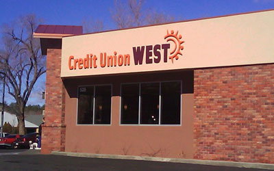 Credit Union West Sign