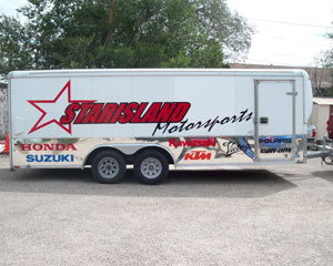 Toy Hauler with Graphics - Side