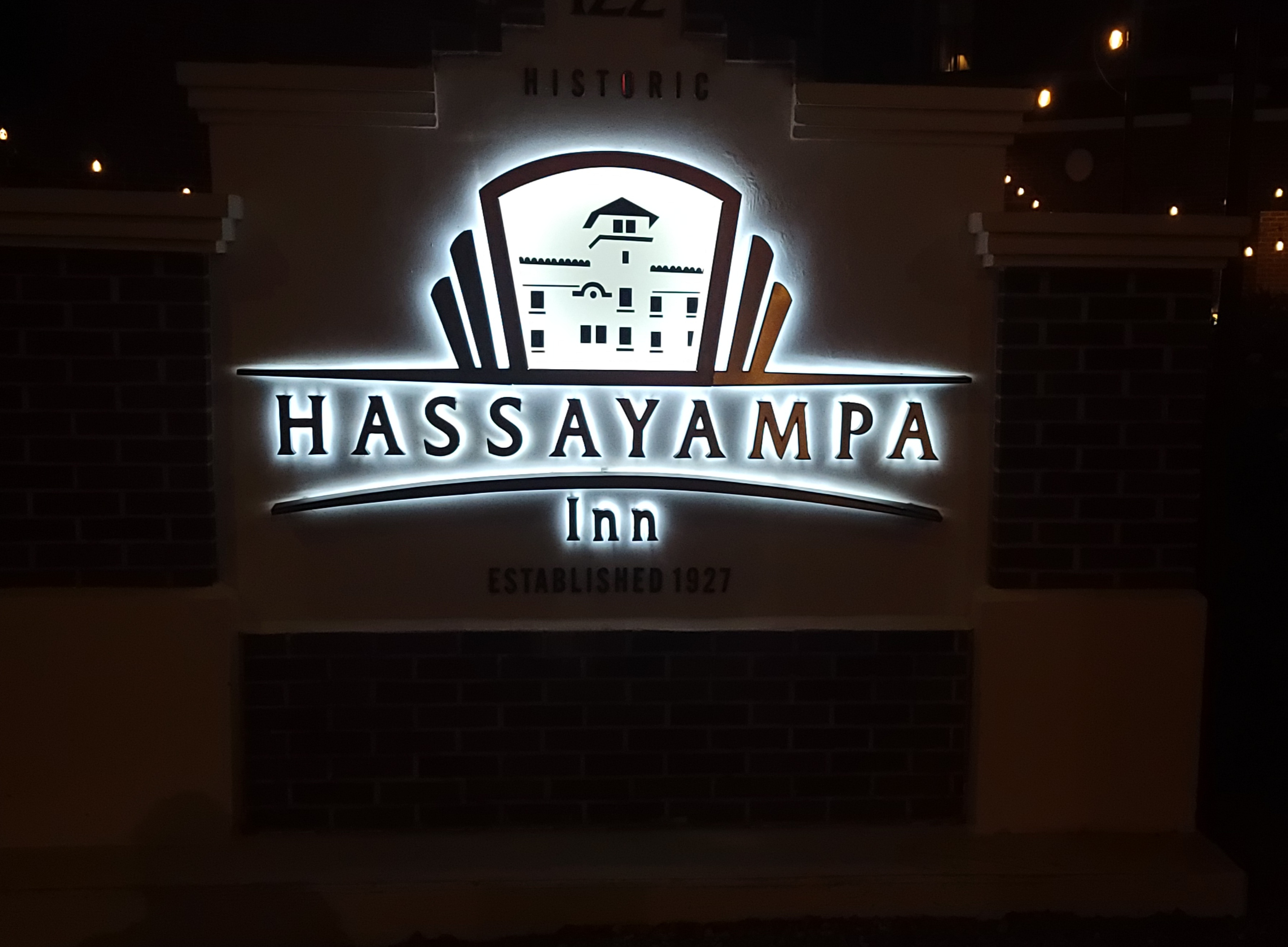 Hassayampa Inn Illuminated Monument Sign