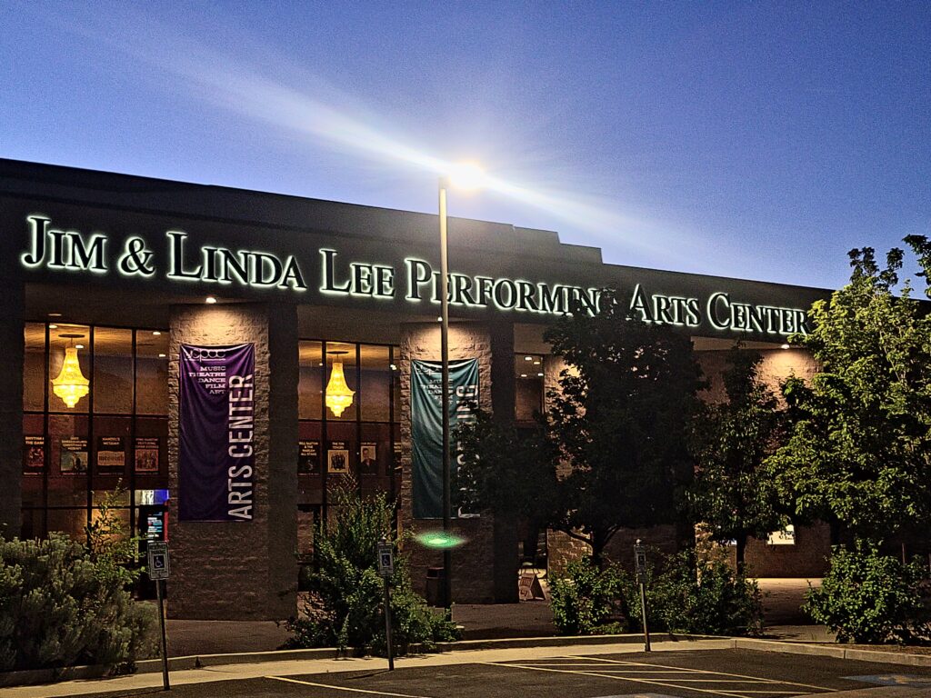Jim and Linda Lee Performance Arts Center - Yavapai College Exterior Sign.